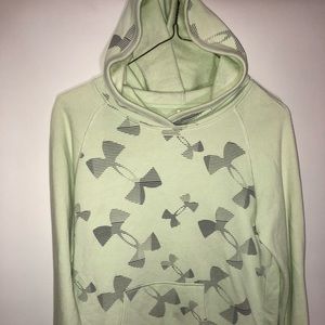 Under Armour Girls Pale Green Hoodie sweatshirt